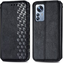 Yihang Boutique Xiaomi 12 Pro Cüzdan Kılıfı ile Uyumlu, Kart Tutuculu, Pu Deri Flip Kickstand Kapak (Yurt Dışından)