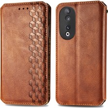 Yihang Boutique Honor 90 5g Cüzdan Kılıfı ile Uyumlu, Kart Tutuculu, Pu Deri Flip Kickstand Kapak (Yurt Dışından)