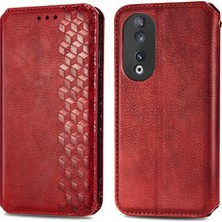 Yihang Boutique Honor 90 5g Cüzdan Kılıfı ile Uyumlu, Kart Tutuculu, Pu Deri Flip Kickstand Kapak (Yurt Dışından)