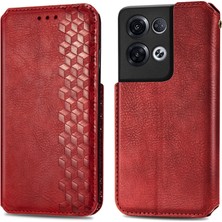 Yihang Boutique Oppo Reno 8 Pro Cüzdan Kılıfı ile Uyumlu, Kart Tutuculu, Pu Deri Flip Kickstand Kapak (Yurt Dışından)