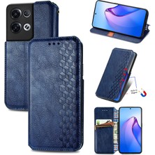 Yihang Boutique Oppo Reno 8 Pro Cüzdan Kılıfı ile Uyumlu, Kart Tutuculu, Pu Deri Flip Kickstand Kapak (Yurt Dışından)