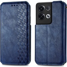 Yihang Boutique Oppo Reno 8 Pro Cüzdan Kılıfı ile Uyumlu, Kart Tutuculu, Pu Deri Flip Kickstand Kapak (Yurt Dışından)