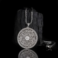 Tesbih Sepetim Ayetel Kursi Yazılı Özel Yapım Kral Zincirli Madalyon Kolye