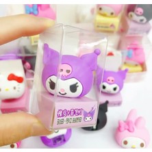 Piraye Gift Kuromi Tasarımlı Silgi Kale mt raş Mor