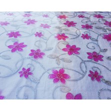 ŞEFFAF DESENLİ  100cm x 200cm MASA ÖRTÜSÜ 1.7mm KALIN PVC KAYMAZ MASA ÖRTÜSÜ