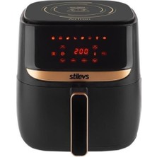 Stilevs Aırtron Af - 600 Terazili Sıcak Hava Fritözü Siyah