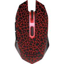 Canpay Oyunlar Için Tasarlanmış Renkli LED Rgb Aydınlatmalı Profesyonel Gaming Mouse ve Klavye Oyuncu Seti