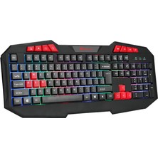 Canpay Oyunlar Için Tasarlanmış Renkli LED Rgb Aydınlatmalı Profesyonel Gaming Mouse ve Klavye Oyuncu Seti