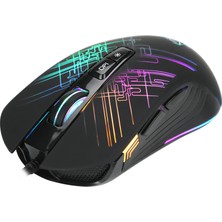 Canpay Profesyonel Oyuncular Için 7 Tuşlu Rgb LED Aydınlatmalı, Pro Gaming Oyuncu Mouse (1.7 Metre Kablo)