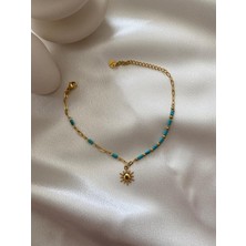 Hiddenglows Çelik Güneş Charm Halhal