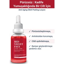 S'he Vec RED VELVET FACE - AHA %30 & BHA %2 Cilt Tonu Eşitleyici Arındırıcı Kırmızı Peeling Serum 30ml