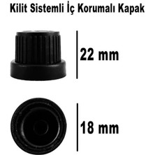 Digithome 6’lı 50 Ml Siyah Kilit Kapaklı Cam Zencefil Shot Şişesi Söz Nişan Hediyelik Kolonya Şişesi