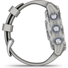 Garmin Descent Mk3 43 mm Paslanmaz Çelik Fog Gri Silikon Bantlı Akıllı Saat