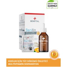 Benitin Kediler Için Tüy Sağlığı Destekleyici Multivitamin Süspansiyon Tüy Dökümü Önleyici Biyotin