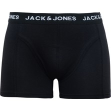 Jack & Jones Logolu Elastik Bel Yapılı Tekli Boxer - Solid