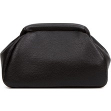 Bahels Kadın Trend Siyah Deri Clutch Portföy Çanta