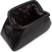 Bahels Kadın Trend Siyah Deri Clutch Portföy Çanta