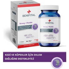 Benifital Strong & Flexible Tablet Kediler Ve Köpekler için Glukozamin Tablet