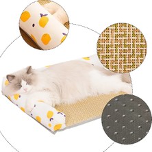 Pet Mat Soğutma Yatağı - Altın Limon Rengi - Xl (70*55CM) (Yurt Dışından)