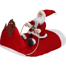 Pet Santa Binicilik Kıyafeti-Kırmızı-M Göğüs Ayarlanabilir 47-60CM (Yurt Dışından)