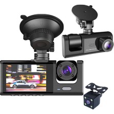 Concord Araba Dvr'ı 3 Kanallı Dash Kamera 1 080PÖN ve Arka Içinde Dashcam Video Kaydedici Gece Görüş Uyumlu Cc-33