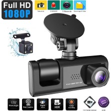 Concord Araba Dvr'ı 3 Kanallı Dash Kamera 1 080PÖN ve Arka Içinde Dashcam Video Kaydedici Gece Görüş Uyumlu Cc-33