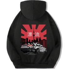 BRZ Collection Unisex Çocuk Japanese City Sport Car Hoodie