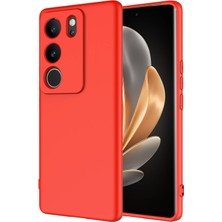 Heptek İletişim Vivo V29 5g Kılıf Kadife Iç Yüzey Yumuşak Dokulu Kamera Korumalı Kapak (Mara)