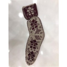 Teknoo Kışlık Kilim Motifli Sıcak Tutan Örgü Yün Ünisex Çorap 28
