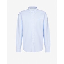 Brooks Brothers Slim Fit Klasik Yaka Mavi Erkek Gömlek BBSP23MSH089