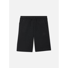 Nike Çocuk Siyah - Gri - Gümüş Şort DA0826-010 B Nsw Tch Flc Short
