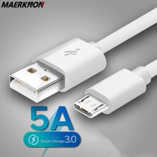 Sourcingasia 5A Mikro USB Kablosu 1 M 2 M Veri Senkronizasyon Hızlı Şarj Kablosu Samsung S7 Huawei Xiaomi Not Tablet Android USB Telefon Şarj Kabloları (Yurt Dışından)