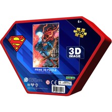 Prime 3D 300 Parça 3D Prime Puzzle Metal Kutu: Superman