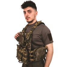 Kordak Kamuflaj Dijital Kordon Airsoft Yeleği - Demonte Vest