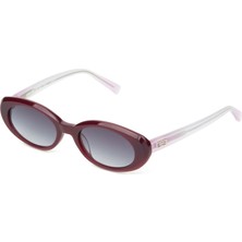 Hermossa HM 1636 C4 Oval Bordo Kadın Güneş Gözlüğü