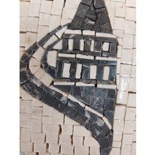 İbla Mosaic Ibla Mozaık Masa Suya ve Sıcağa Dayanıklı Doğal Taş Mermeri (2 Tane Seçin)