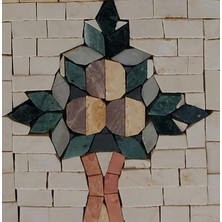 İbla Mosaic Ibla Mozaık Masa Suya ve Sıcaklığa Dayanıklı Doğal Taş Mermeri (3 Tane Seçiniz)