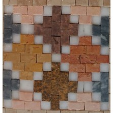 İbla Mosaic Ibla Mozaık Masa Suya ve Sıcaklığa Dayanıklı Doğal Taş Mermeri (3 Tane Seçiniz)