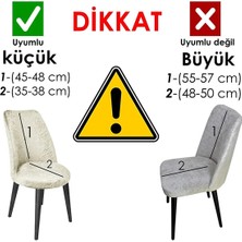 Kanway Likralı Pitikare Desen Retro Oval Sandalye Kılıfı. Küçük Oval Sandalye Kılıfı. 1 Adet