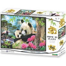 Prime 3D - Panda Günaydın 63 Parça Puzzle 10640