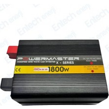 Powermaster 24 V Volt 1800 W Watt Modifiye Sinus Inverter Invertör 24-220 V Çevirici Dönüştürücü Dijital Ekranlı