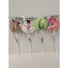 Candy Zoo Marshmallow Lolipop 4'lü Yılbaşı Set Poşeti Baskılı (15GR.X4)