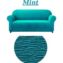 E Bahar Dokuma Jakar 3 Kişilik Koltuk Örtüsü. Lastikli, Esnek, Yıkanabilir Koltuk, Kanepe, Çekyat Kılıfı