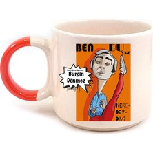 Mor Mürekkep Kişiye Özel Beden Eğitimi Öğretmeni Ben Bu Yaz Baskılı Kırmızı Kulplu P Kupa