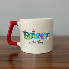 Mor Mürekkep Kişiye Özel Science Baskılı Öğretmenler Günü Kırmızı Kulplu D Kupa