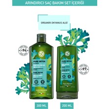 Yves Rocher Yağlı Saçlar İçin (Pure Detox) Arındırıcı Orijinal Boy Şampuan, Saç Kremi Seti