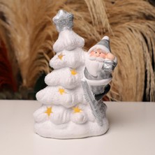 Piraye Gift Işıklı Sereamik Noel Baba Bbilo