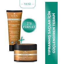 Yoon Vegan Tuzsuz Şampuan & Saç Bakım Maskesi 250ML, Hyaluronik Asit, Keratin, Kolajen ve Biotin 2'li Set