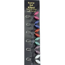 Benim Marifetlerim Karışık Renk Eşarp Şal Klipsi 6 Adet