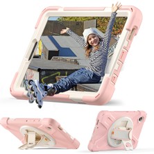 XFashion Samsung Galaxy Tab A9 Case Rotary Kickstand Pc+Silikon Kayış Tablet Kapak (Yurt Dışından)